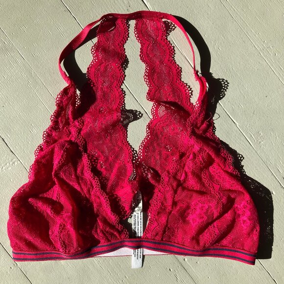 Free People Intimates lace halter bralette SET of 2 - Picture 3 of 5